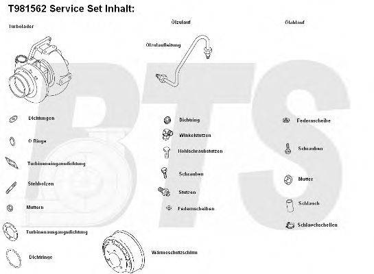 BTS TURBO T981562 Компресор наддув