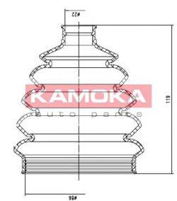 KAMOKA 1146680 Пильовик, приводний вал