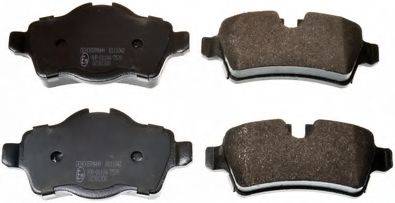 DENCKERMANN B111042 Комплект гальмівних колодок, дискове гальмо