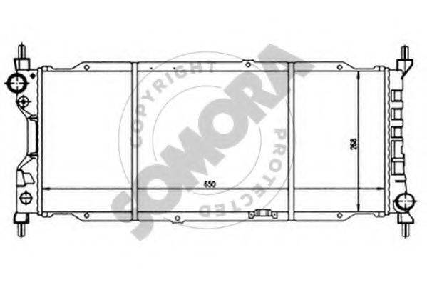SOMORA 212441 Радіатор, охолодження двигуна