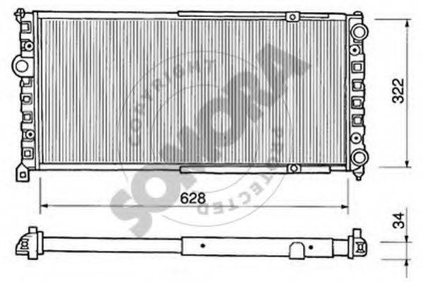 SOMORA 280242 Радіатор, охолодження двигуна