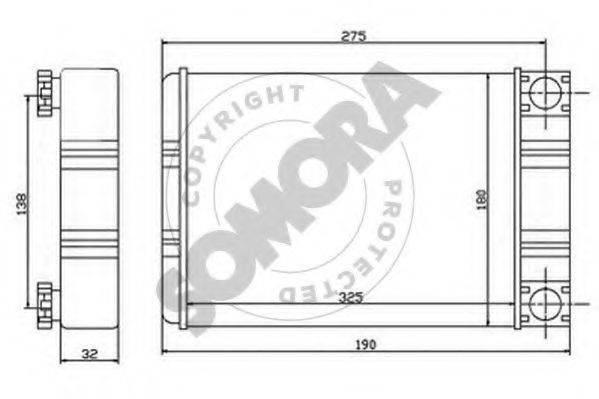 SOMORA 171350 Теплообмінник, опалення салону