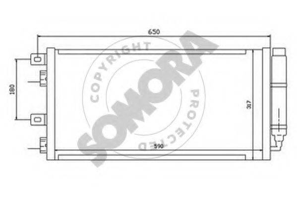 SOMORA 040060 Конденсатор, кондиціонер