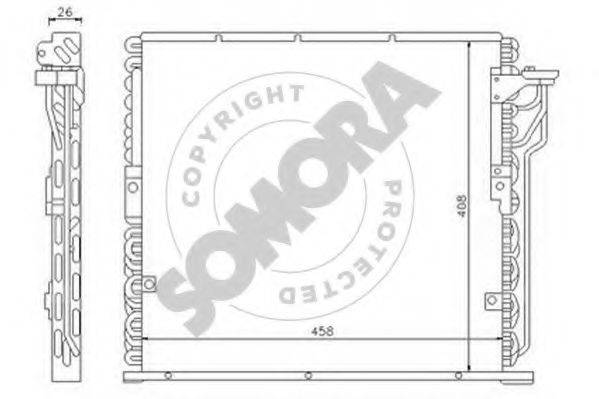 SOMORA 040360A Конденсатор, кондиціонер