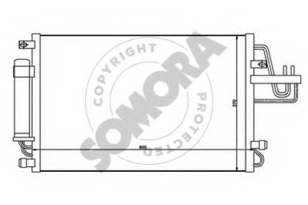 SOMORA 136560 Конденсатор, кондиціонер
