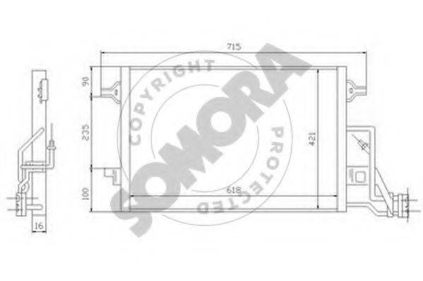 SOMORA 352360 Конденсатор, кондиціонер