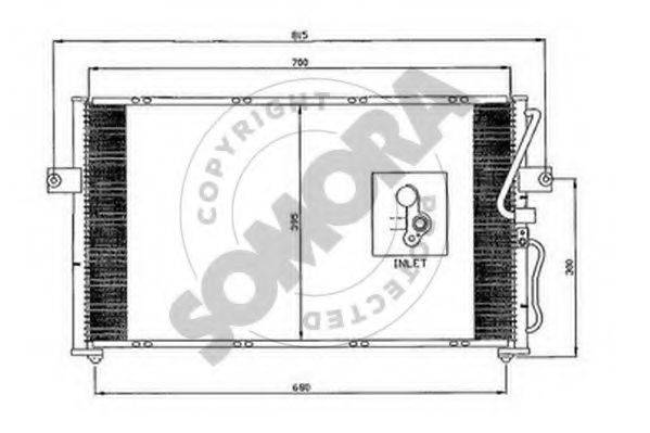 SOMORA 115060 Конденсатор, кондиціонер