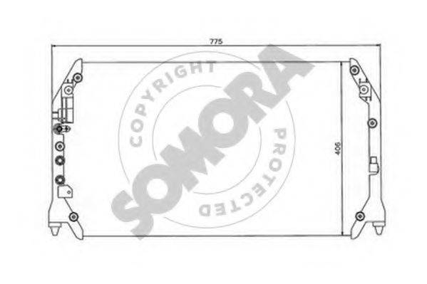 SOMORA 313260 Конденсатор, кондиціонер