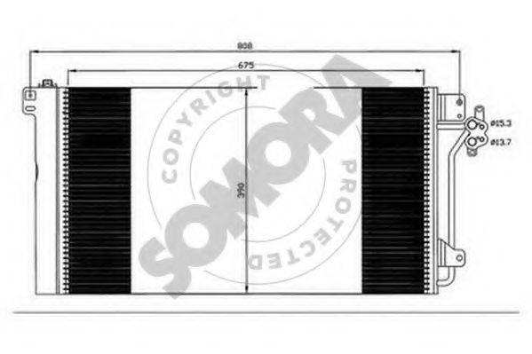 SOMORA 354160 Конденсатор, кондиціонер