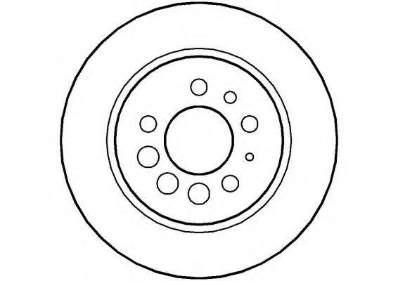 NATIONAL NBD071 гальмівний диск
