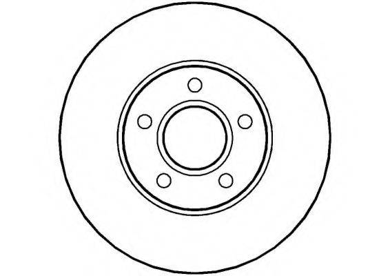 NATIONAL NBD1258 гальмівний диск