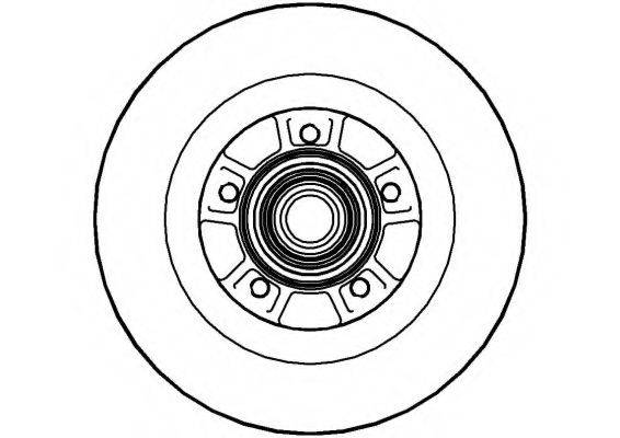 NATIONAL NBD1299 гальмівний диск