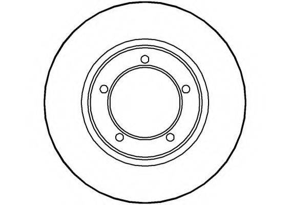 NATIONAL NBD281 гальмівний диск