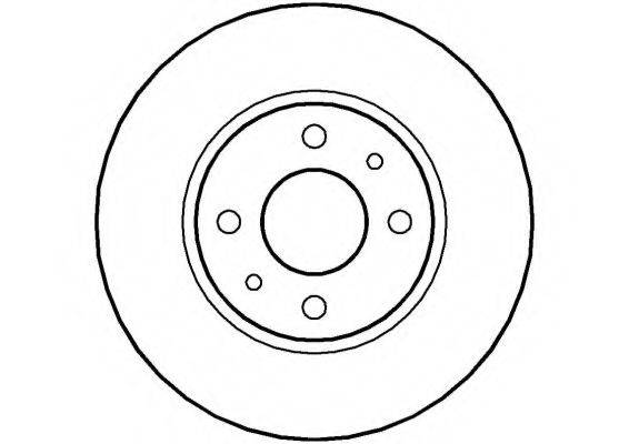 NATIONAL NBD284 гальмівний диск