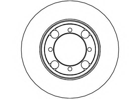 NATIONAL NBD587 гальмівний диск
