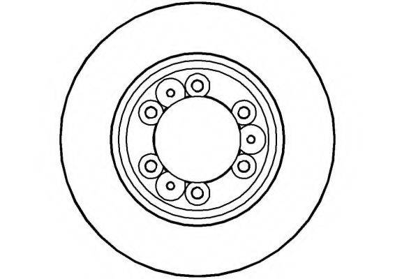 NATIONAL NBD593 гальмівний диск