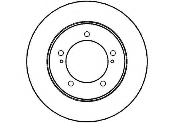NATIONAL NBD831 гальмівний диск