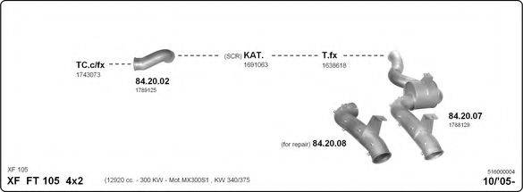 IMASAF 516000004 Система випуску ОГ