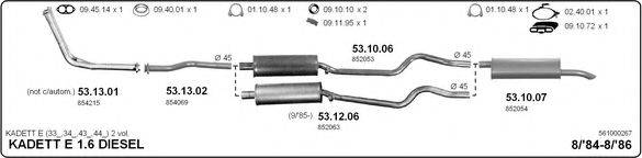 IMASAF 561000267 Система випуску ОГ