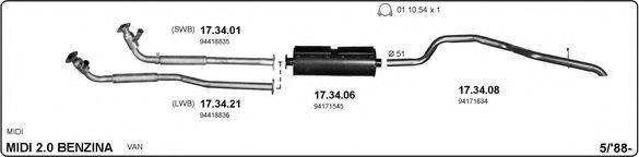 IMASAF 509000010 Система випуску ОГ