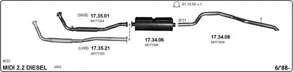 IMASAF 509000014 Система випуску ОГ