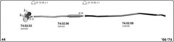 IMASAF 516000006 Система випуску ОГ