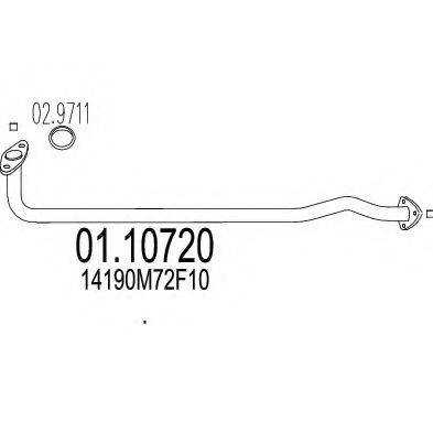 MTS 0110720 Труба вихлопного газу