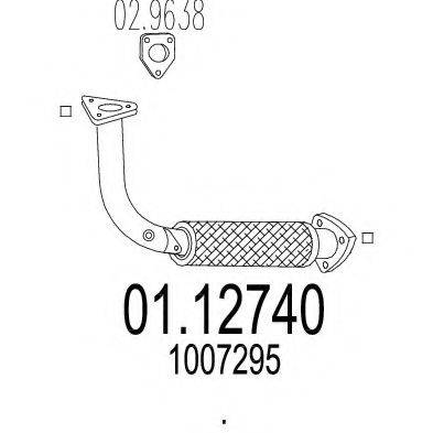 MTS 0112740 Труба вихлопного газу