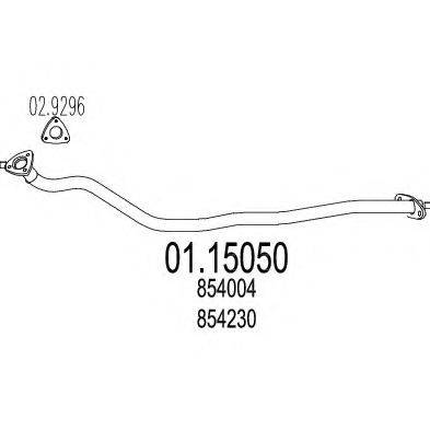MTS 0115050 Труба вихлопного газу