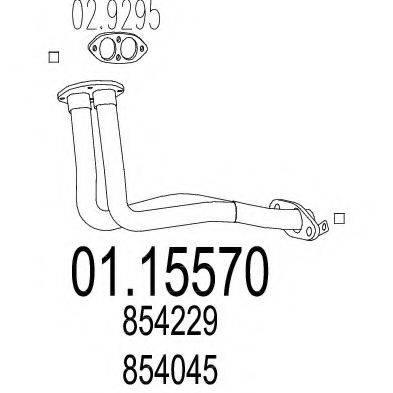 MTS 0115570 Труба вихлопного газу