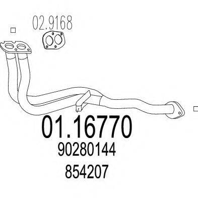 MTS 0116770 Труба вихлопного газу