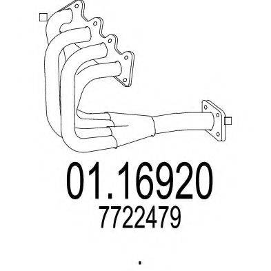 MTS 0116920 Труба вихлопного газу