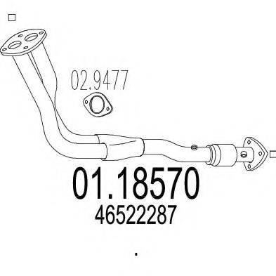 MTS 0118570 Труба вихлопного газу
