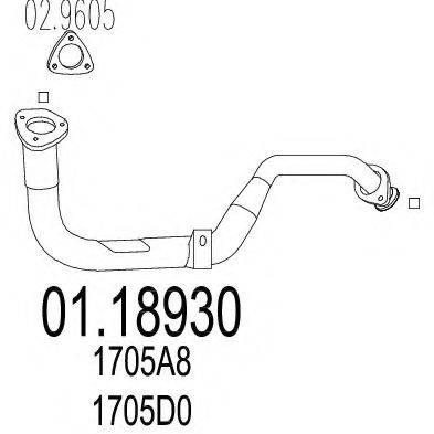 MTS 0118930 Труба вихлопного газу