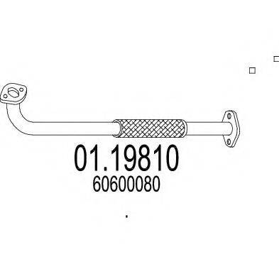 MTS 0119810 Труба вихлопного газу