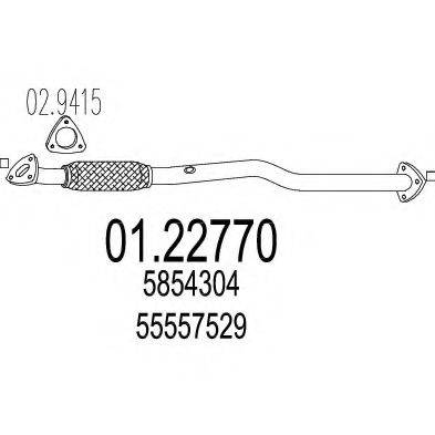 MTS 0122770 Труба вихлопного газу