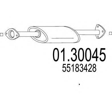 MTS 0130045 Передглушувач вихлопних газів