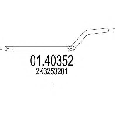 MTS 0140352 Труба вихлопного газу