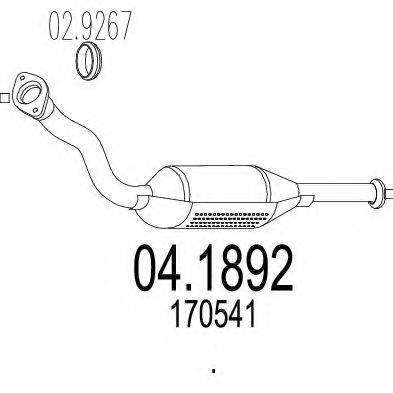 MTS 041892 Каталізатор