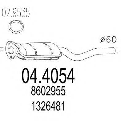 MTS 044054 Каталізатор