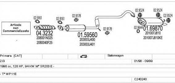 MTS C240240009664 Система випуску ОГ