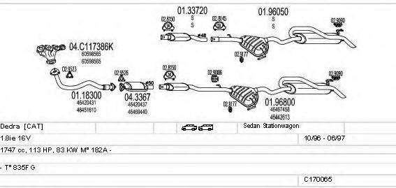 MTS C170065008291 Система випуску ОГ