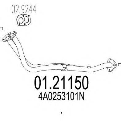 MTS 0121150 Труба вихлопного газу
