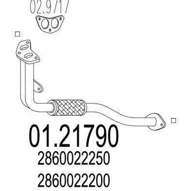 MTS 0121790 Труба вихлопного газу
