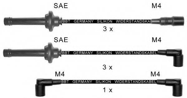 BBT ZK1024 Комплект дротів запалювання