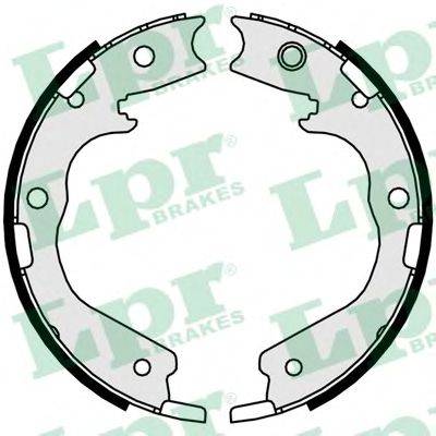 LPR 01078 Комплект гальмівних колодок, стоянкова гальмівна система
