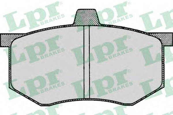 LPR 05P004 Комплект гальмівних колодок, дискове гальмо