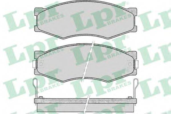 LPR 05P092 Комплект гальмівних колодок, дискове гальмо