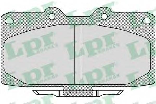 LPR 05P1027 Комплект гальмівних колодок, дискове гальмо