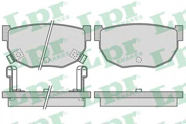 LPR 05P1048 Комплект гальмівних колодок, дискове гальмо